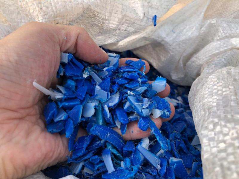 HDPE Blue Drum Regrind